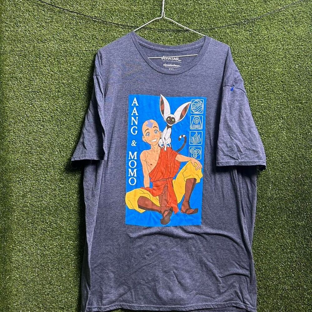 Nickelodeon Men's Blue and Navy T-shirt
